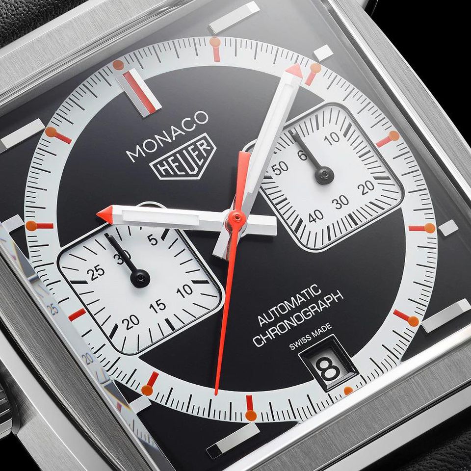 close up of the new tag heuer watch