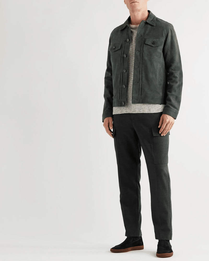 officine generale suede jacket