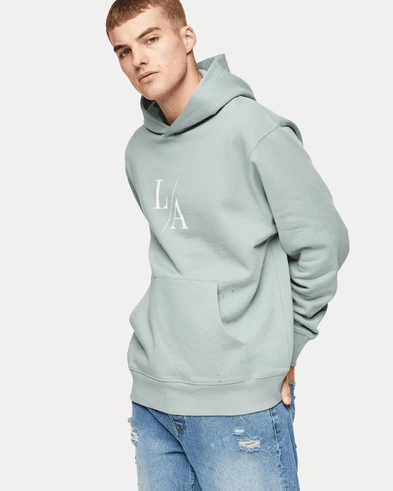 topman green la hoodie