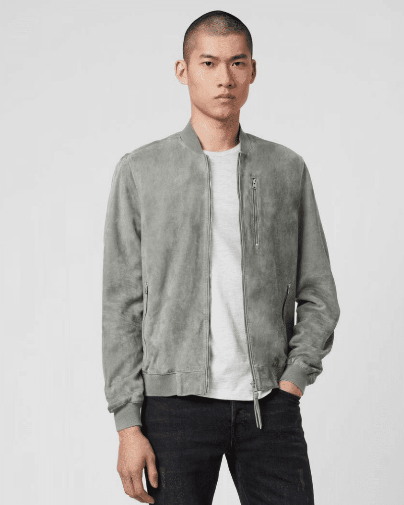 all saints suede jacket