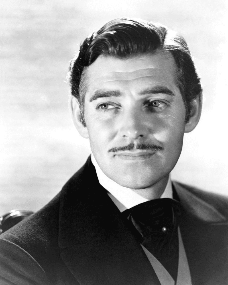 clark gable pencil moustache