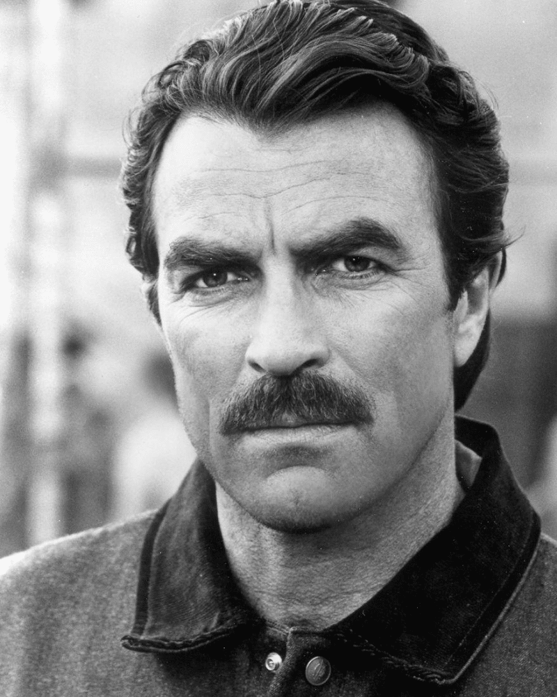 tom selleck chevron moustache