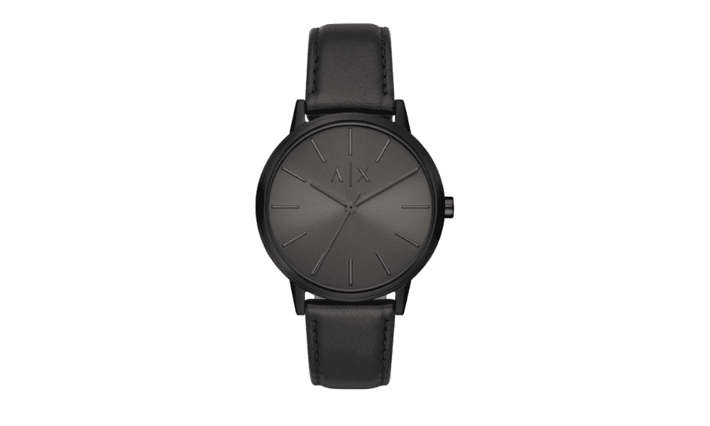 armani exchange watch black