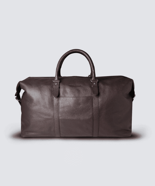 brown weekend bag for men