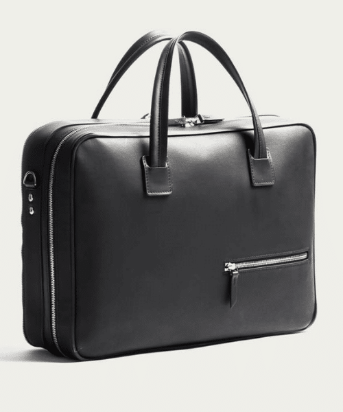 black mens briefcase by lundi