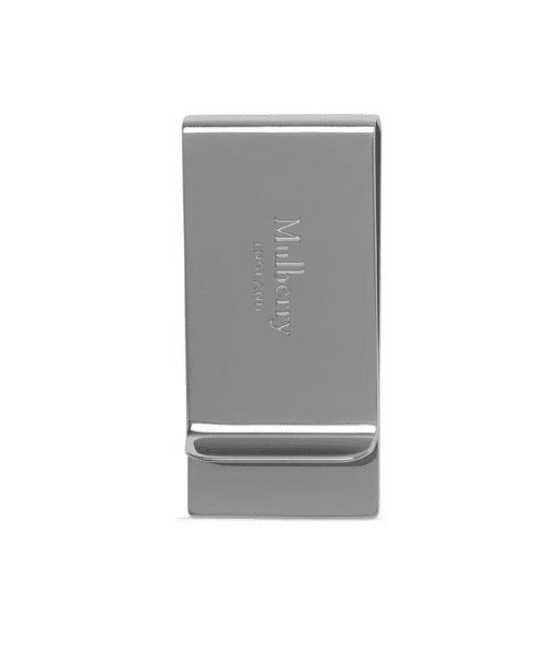 silver money clip by mulberry
