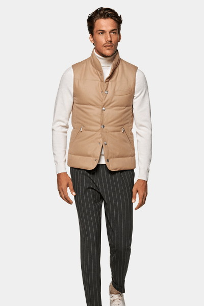 suit supply brown gilet