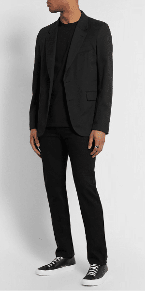 all black smart mens outfit