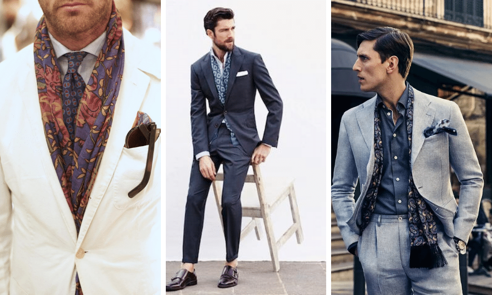 Sartorial Tips #2: How to Wear & Style Men's Silk Bandeau/Evening Scarves:  