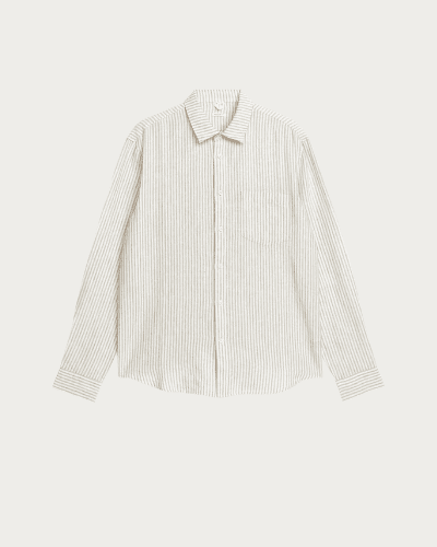 arket bg striped linen shirt