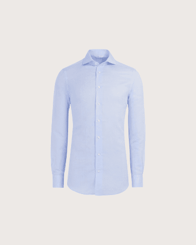 suit supply linen blue shirt