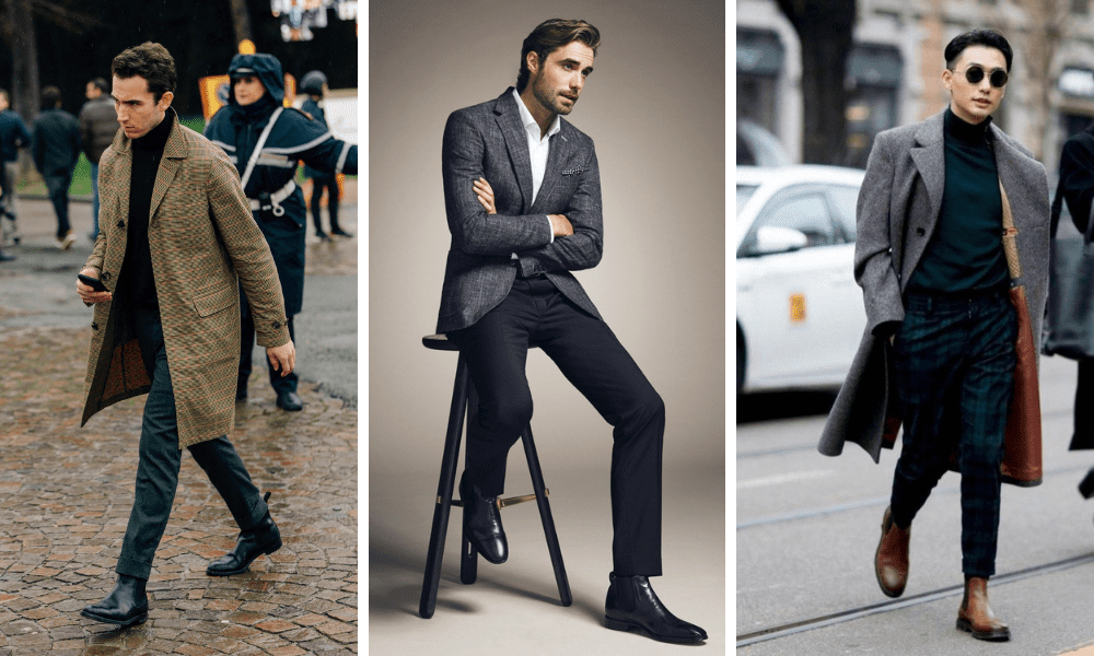 Chelsea boots hot sale with slacks