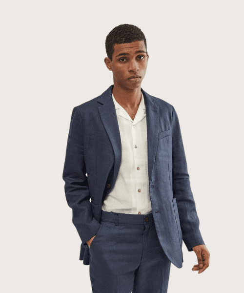 percival linen suit men