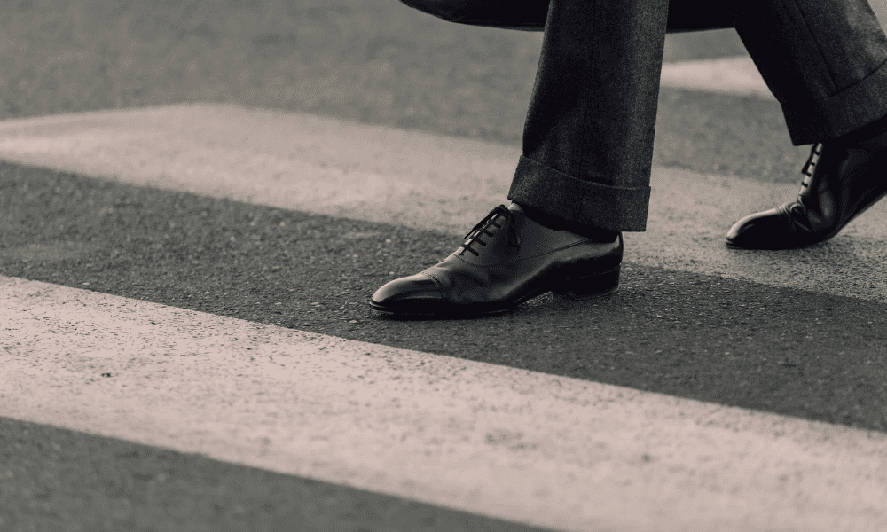 black oxford brogue shoes