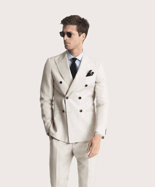 reiss double breasted suit