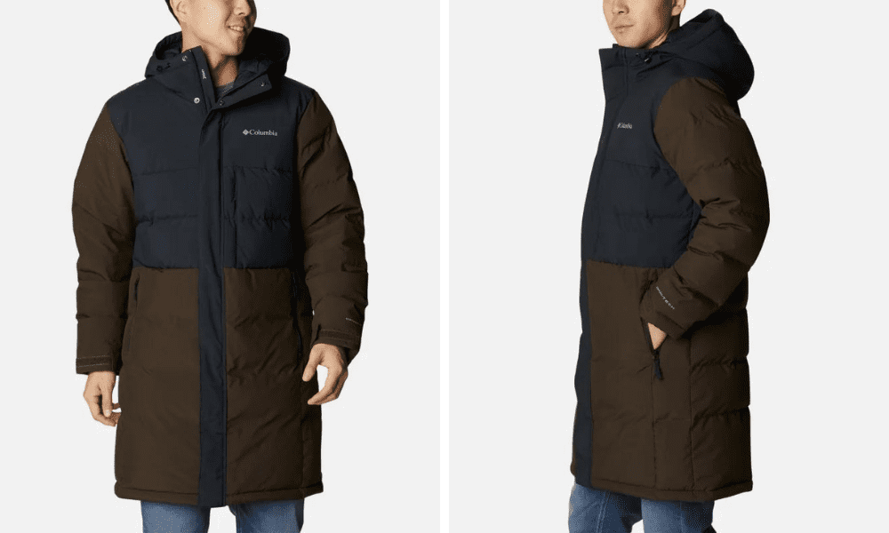 columbia hooded down jacket