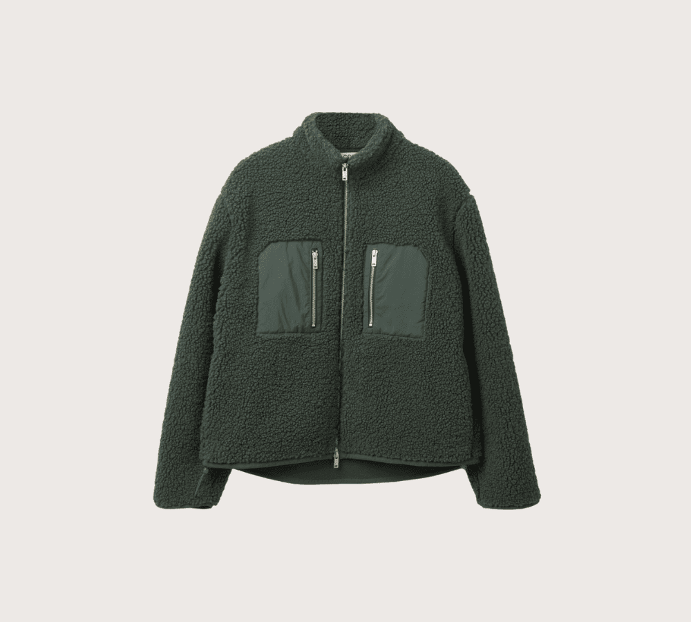 COS Teddy Patch-Pocket Fleece