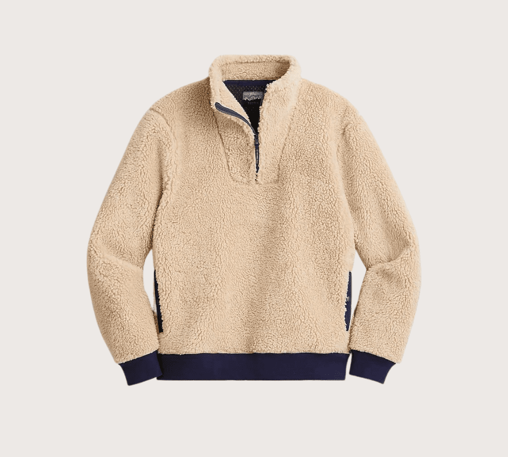 j crew nordic sherpa fleece