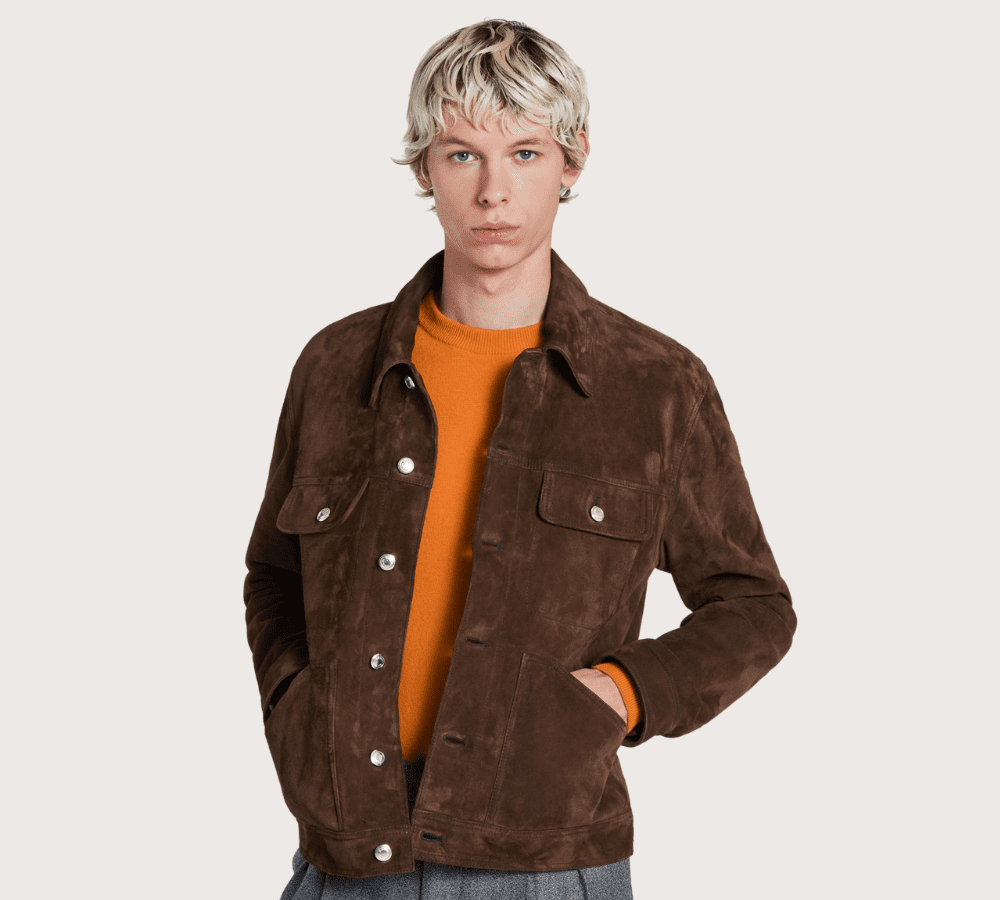 Paul Smith Suede Trucker Jacket