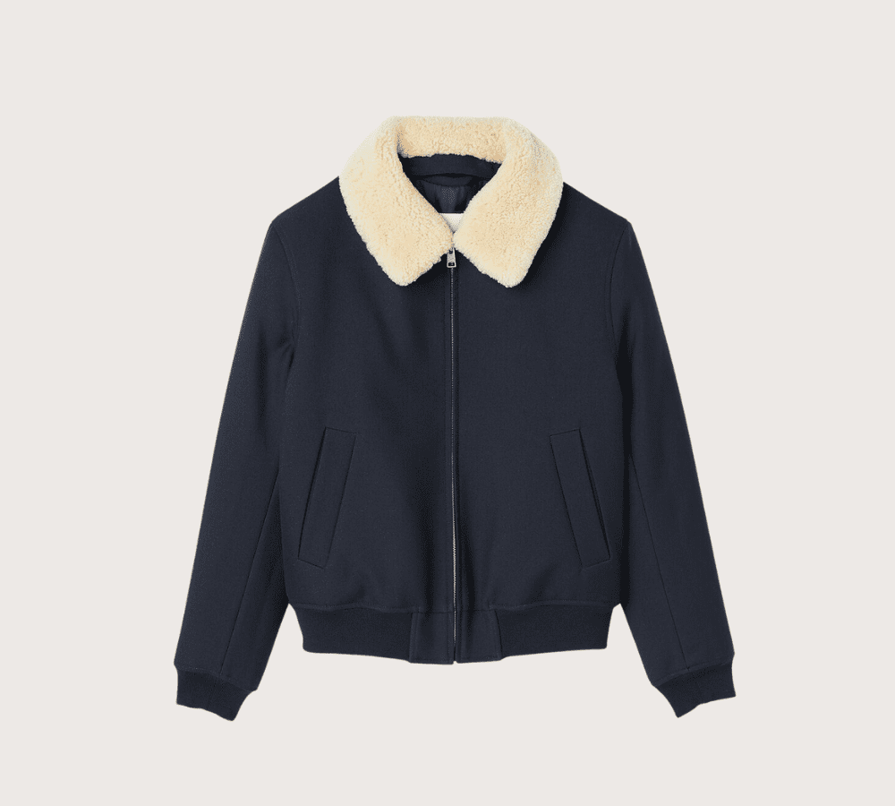 sandro navy jacket