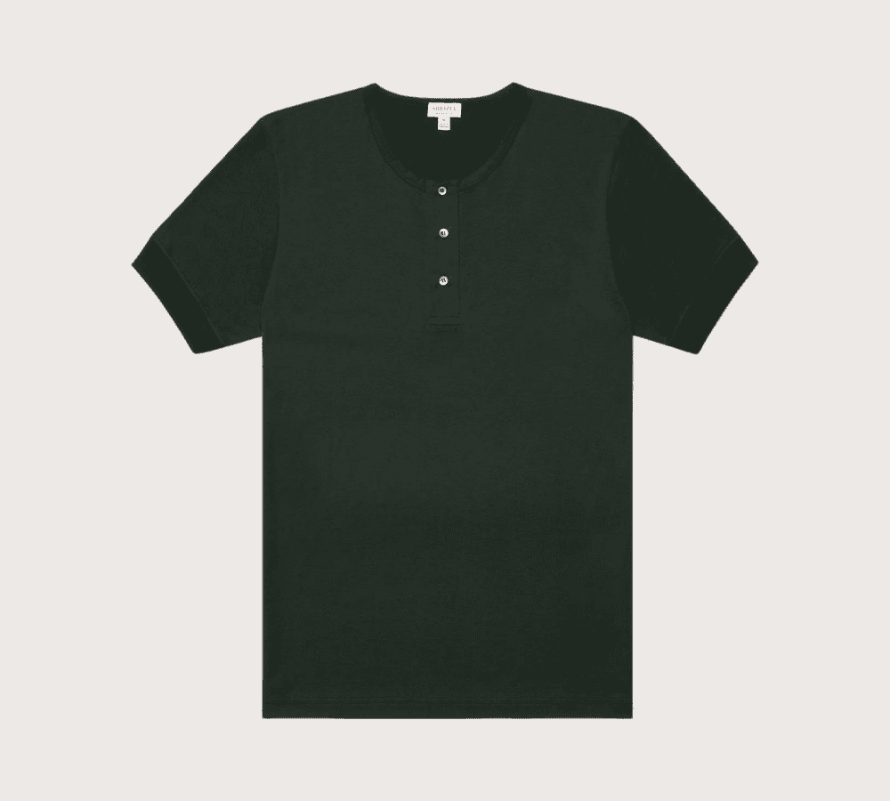 sunspel henley t-shirt