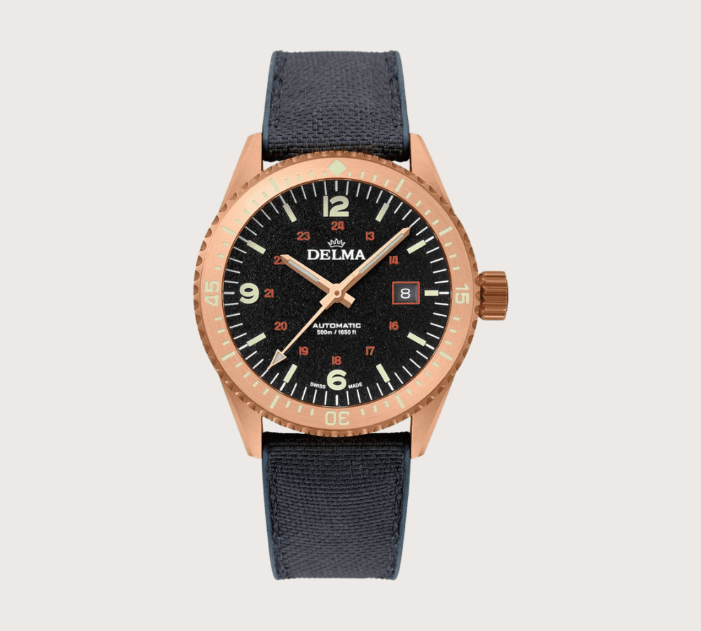 Delma Cayman Bronze Dive Watch