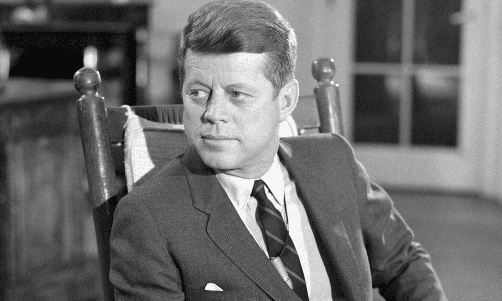 jfk in suit