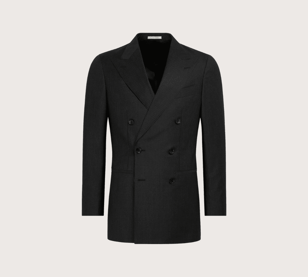 Suit Supply Dark Grey Striped Havana Suit