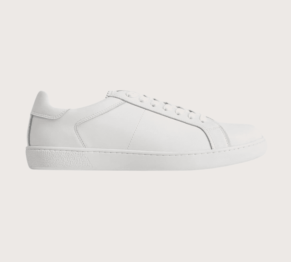 Mango Monocoloured Leather Trainer