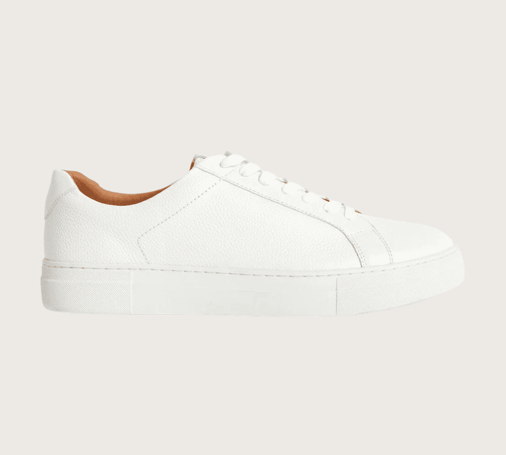 M&S Leather Lace Up Trainers