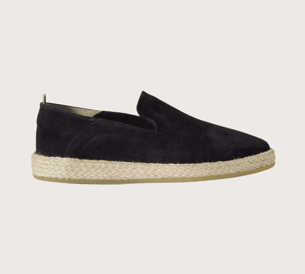 Officine Creative Collapsible-Heel Suede Espadrilles