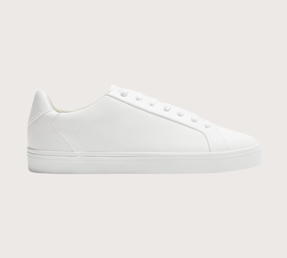 white trainers by zara