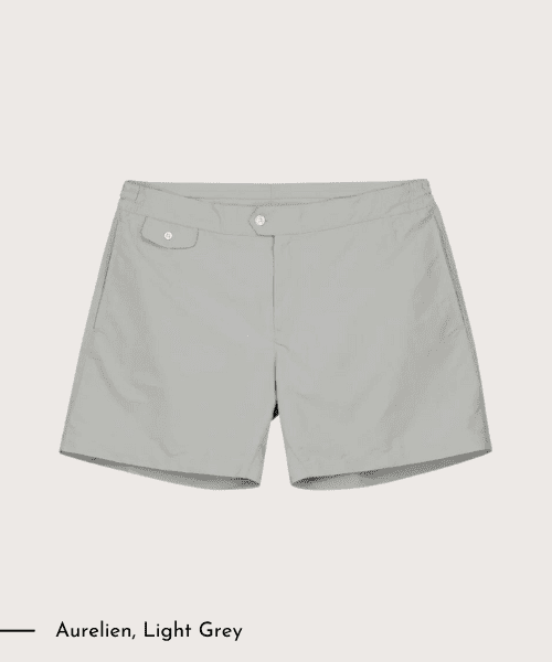 aurelien light grey shorts