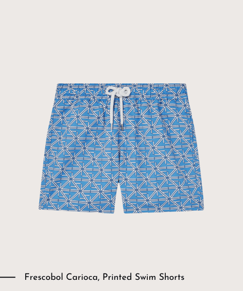 Frescobol Carioca printed swim shorts