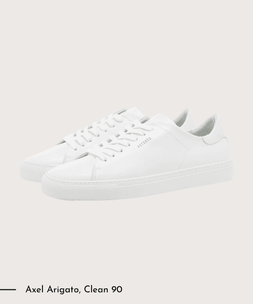 axel arigato white trainers for men