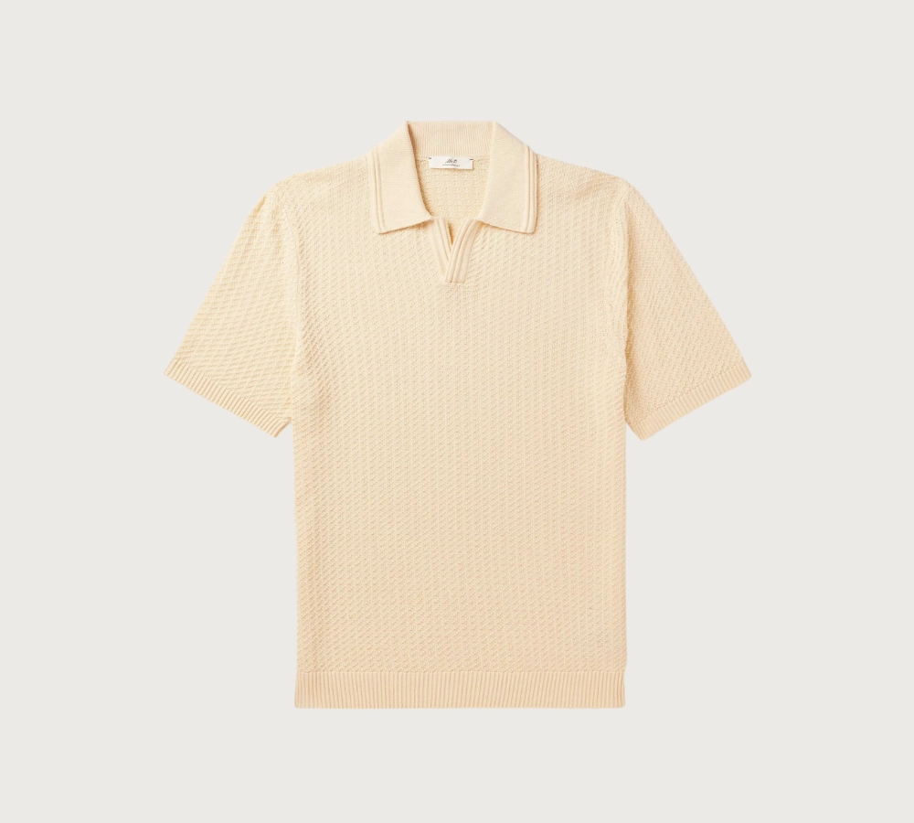 Mr.P Jacquard Knit Polo Shirt