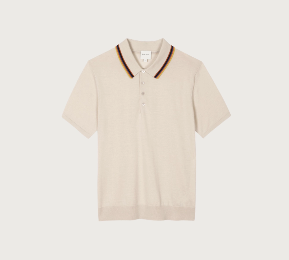  Paul Smith 'Artist Stripe' Tipping Polo Shirt