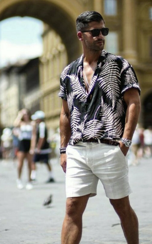 Printed Shirt and Shorts