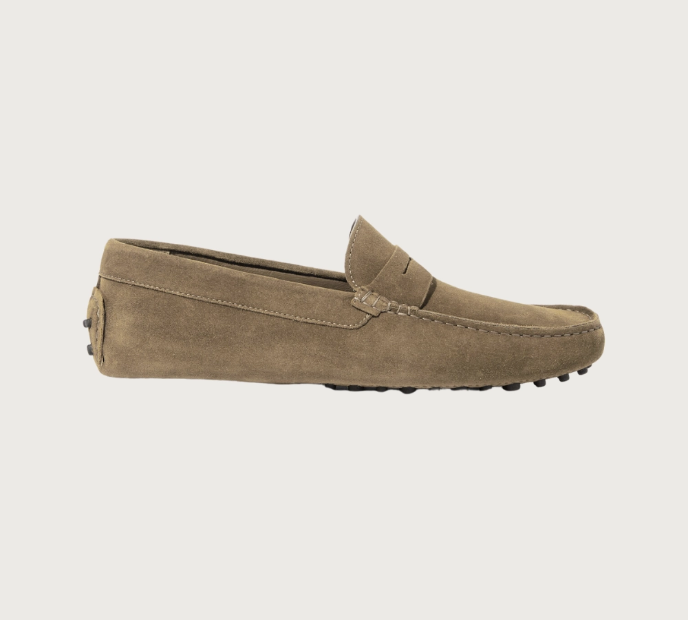 Scarosso Michael Beige Driving Shoes