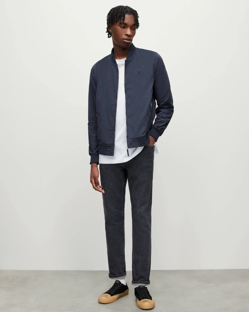 all saints bomber jacket men