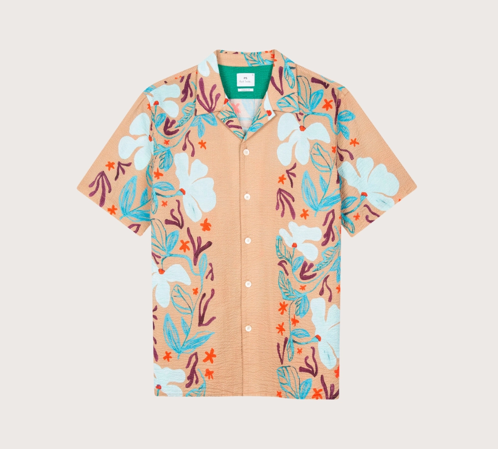 Paul Smith Sea Floral Patterned Shirt