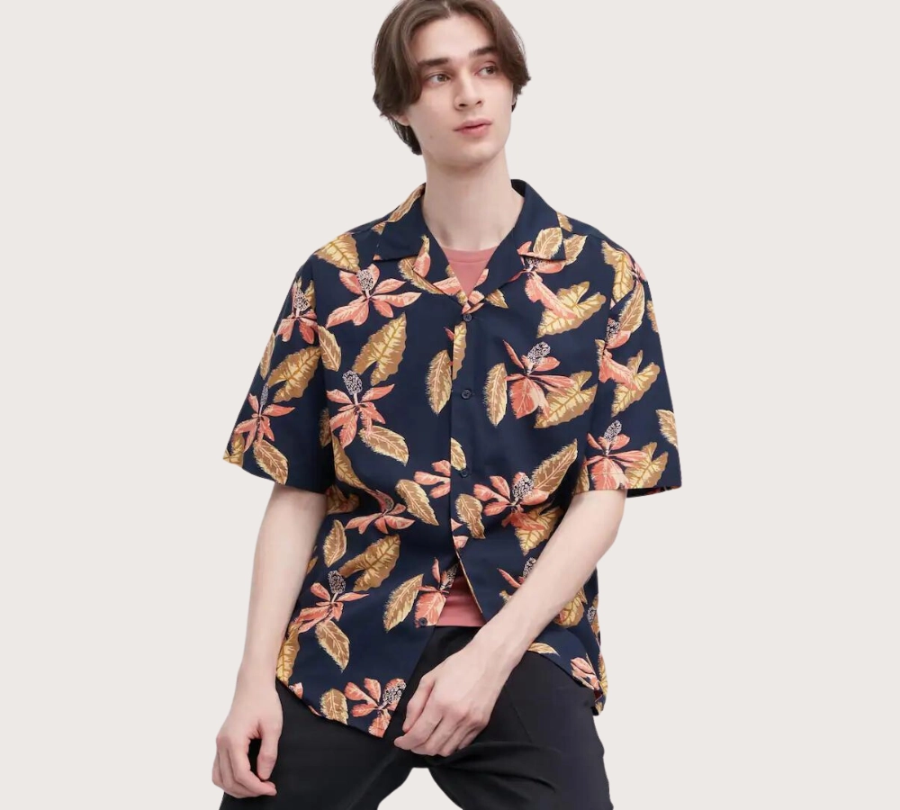 Uniqlo Patterned Short Sleeve Shirt